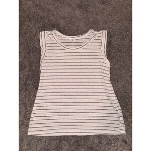 Time & Tru‎ Black and White Women's Sleeveless Tank Top